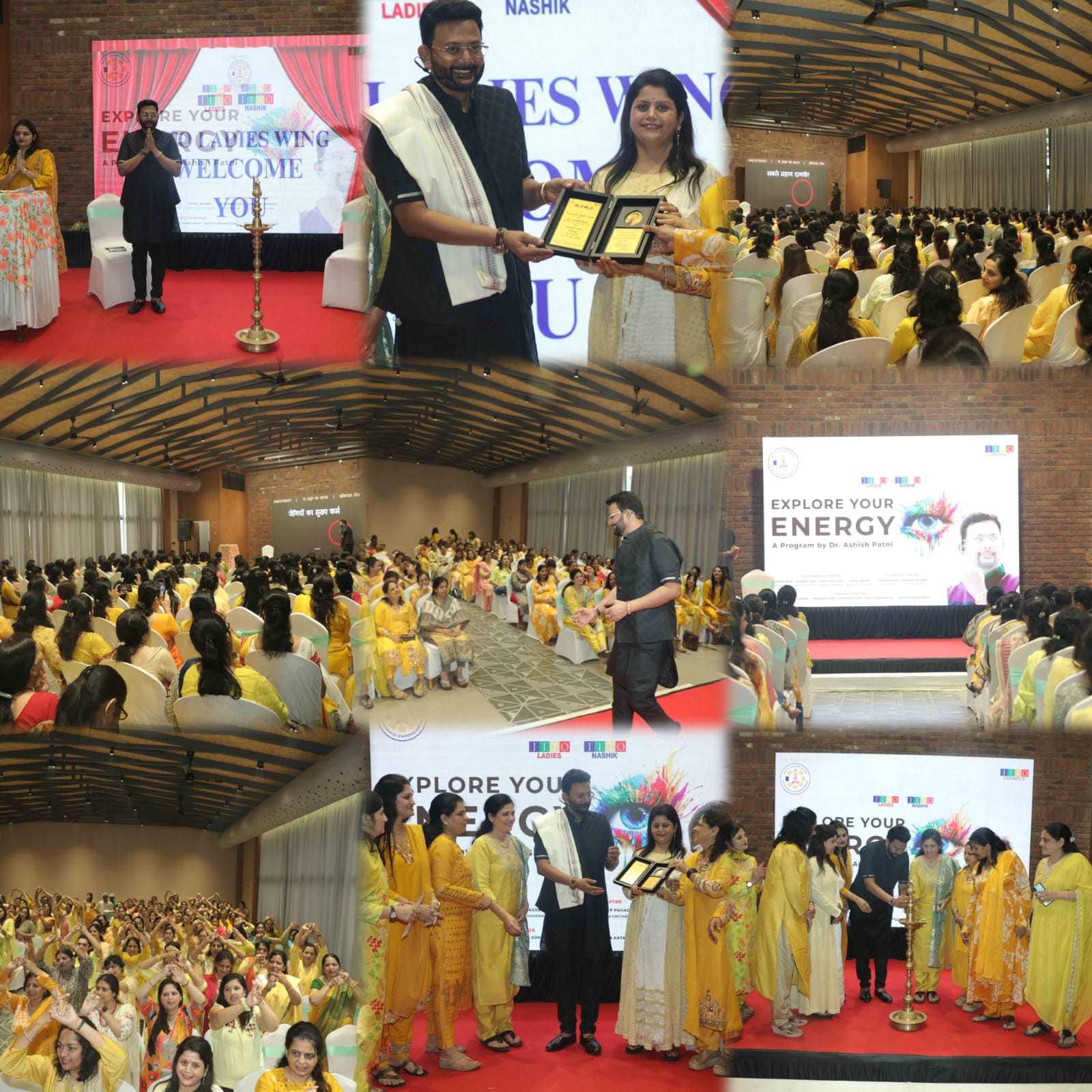 पुष्प वर्षा एवं विशेष मोमेंटो द्वारा डॉ. पाटनी का अभिनंदन